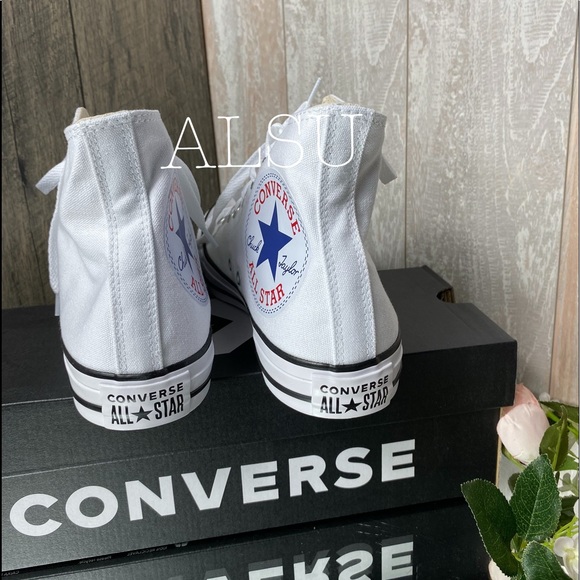 Converse Ctas HI Big Logo White W AUTHENTIC - Picture 4 of 7